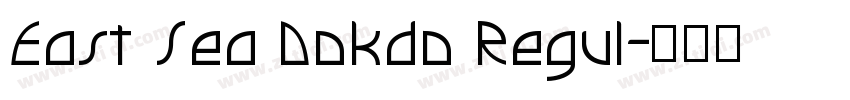 East Sea Dokdo Regul字体转换